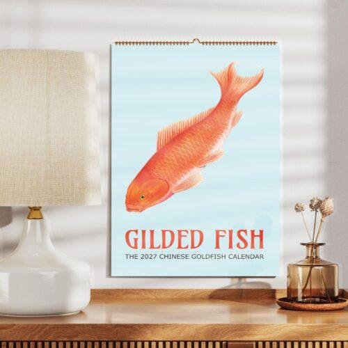 Chinese Goldfish Wall Calendar – Ornamental Pets, Imperial Fish, Semi-Glossy Paper