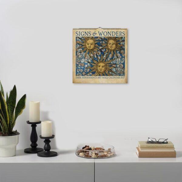 Signs & Wonders Wall Calendar - Gothic Home Decor, Dark Academia, Semi-Glossy Paper