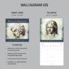 Jean Audran Wall Calendar - French Artist, Baroque Style, Semi-Glossy Paper
