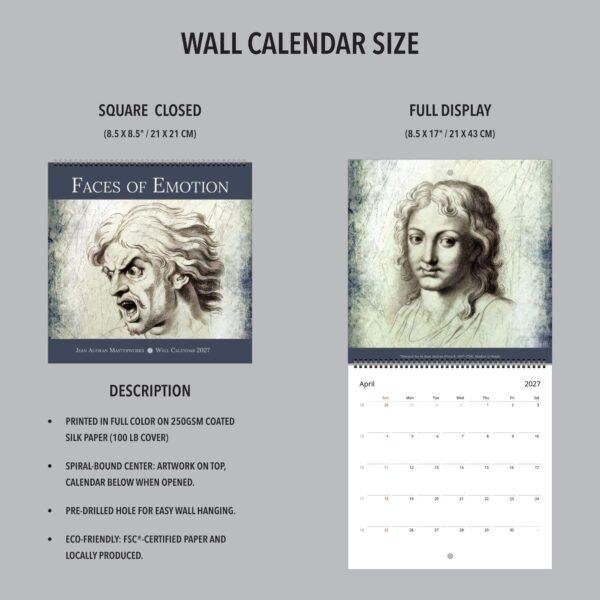 Jean Audran Wall Calendar - French Artist, Baroque Style, Semi-Glossy Paper