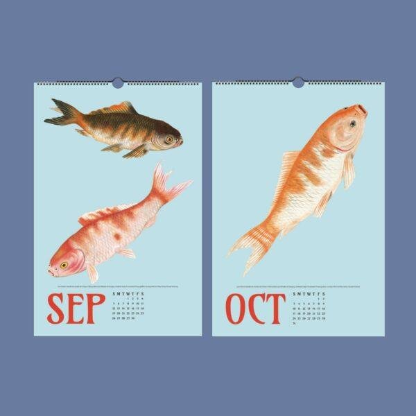 Chinese Goldfish Wall Calendar
