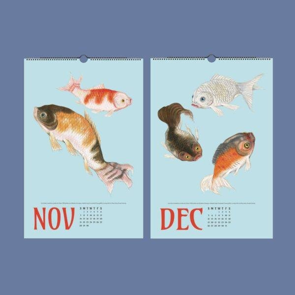 Chinese Goldfish Wall Calendar