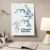 Kamisaka Sekka Wall Calendar – Japanese Woodblock, Butterfly Decor, Semi-Glossy Paper