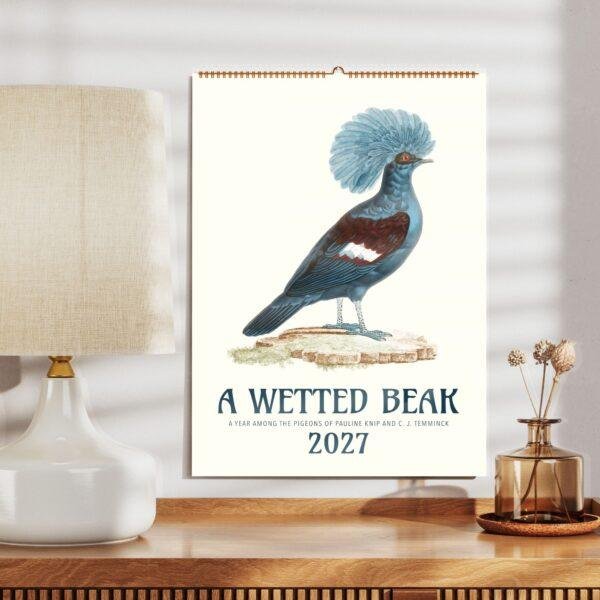 Vintage Pigeon Calendar – Women Artists, Bird Lover Gift, Semi-Glossy Paper