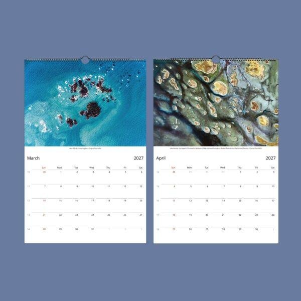 NASA Space Travel Wall Calendar – Hubble Telescope, Solar System, Semi-Glossy Paper