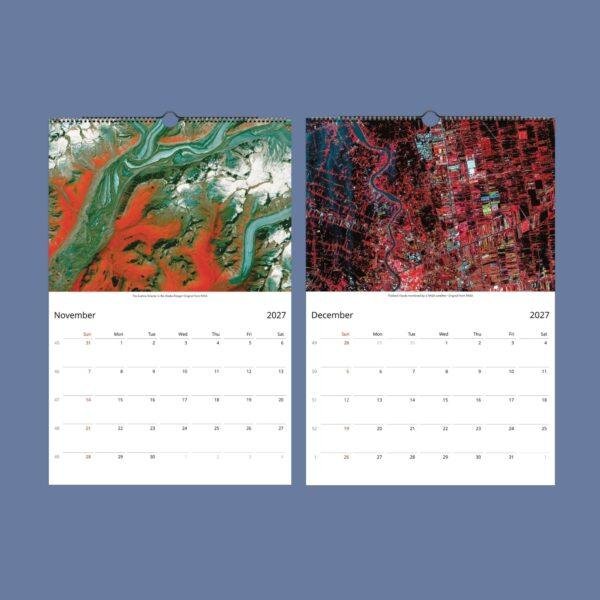 NASA Space Travel Wall Calendar – Hubble Telescope, Solar System, Semi-Glossy Paper