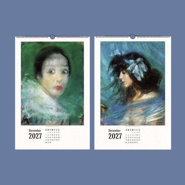 Alice Pike Barney Wall Calendar – American painter, Symbolism Art, Semi-Glossy Paper