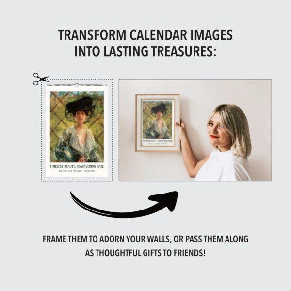 Alice Pike Barney Wall Calendar – American painter, Symbolism Art, Semi-Glossy Paper