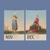 Swiss Tradition Art Wall Calendar – Traditional Costumes, Alpine Collectible, Semi-Glossy Paper