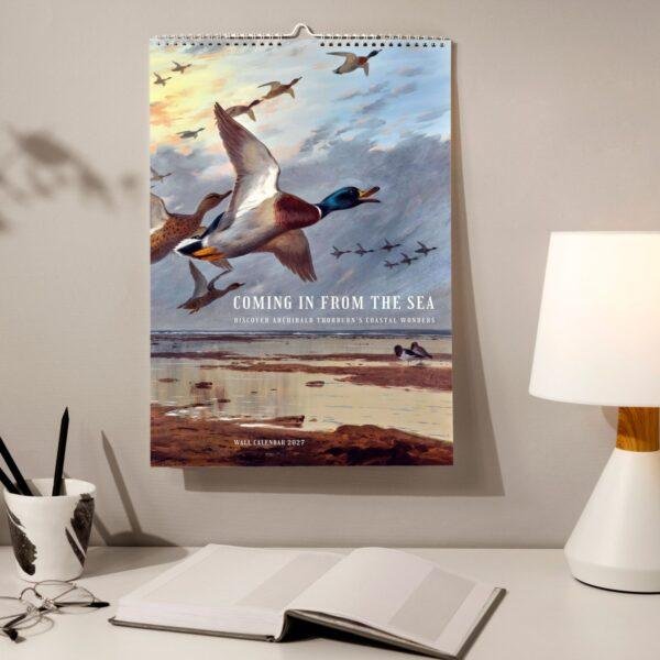 Birds of Britain Wall Calendar - Archibald Thorburn, Scottish Wildlife Artist, Semi-Glossy Paper