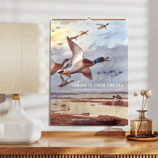 Birds of Britain Wall Calendar - Archibald Thorburn, Scottish Wildlife Artist, Semi-Glossy Paper