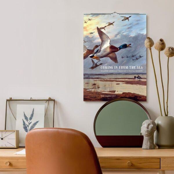 Birds of Britain Wall Calendar - Archibald Thorburn, Scottish Wildlife Artist, Semi-Glossy Paper