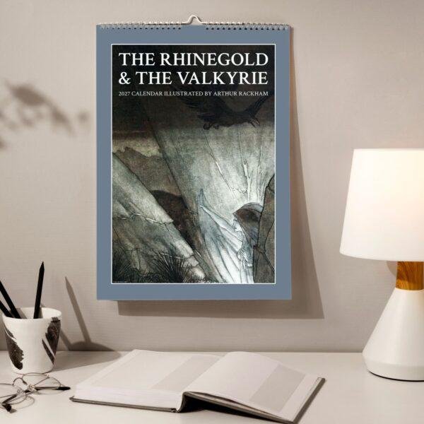 Arthur Rackham Wall Calendar – English Illustrator, Valkyrie Mythology, Semi-Glossy Paper