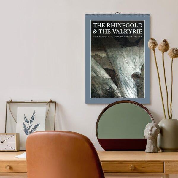 Arthur Rackham Wall Calendar – English Illustrator, Valkyrie Mythology, Semi-Glossy Paper
