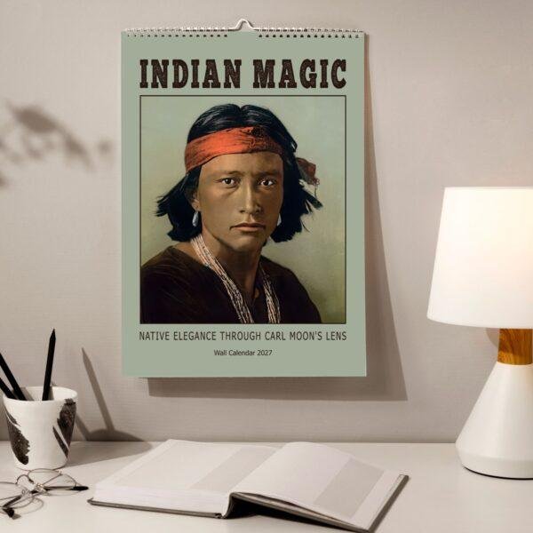 Travel Calendar - Native Americans, USA photographer, Carl Moon, Semi-Glossy Paper