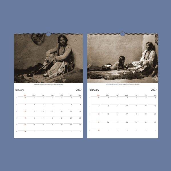 Travel Calendar - Native Americans, USA photographer, Carl Moon, Semi-Glossy Paper