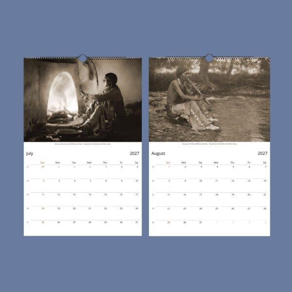 Travel Calendar - Native Americans, USA photographer, Carl Moon, Semi-Glossy Paper