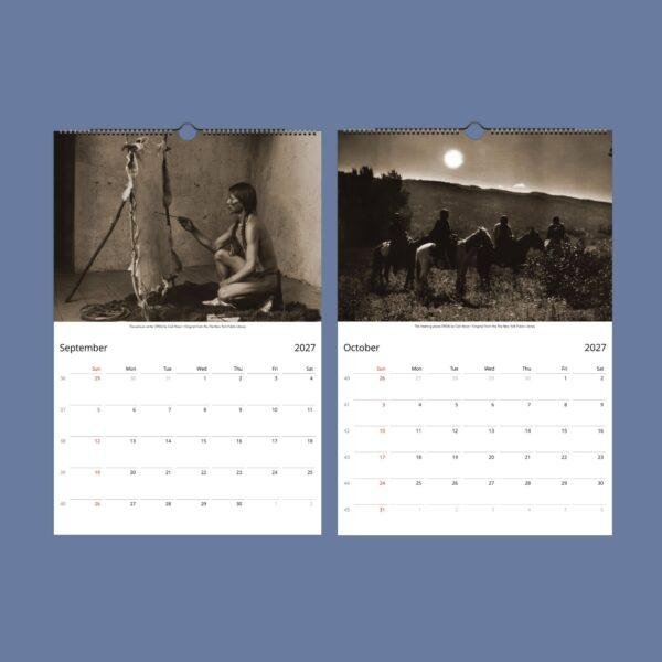 Travel Calendar - Native Americans, USA photographer, Carl Moon, Semi-Glossy Paper