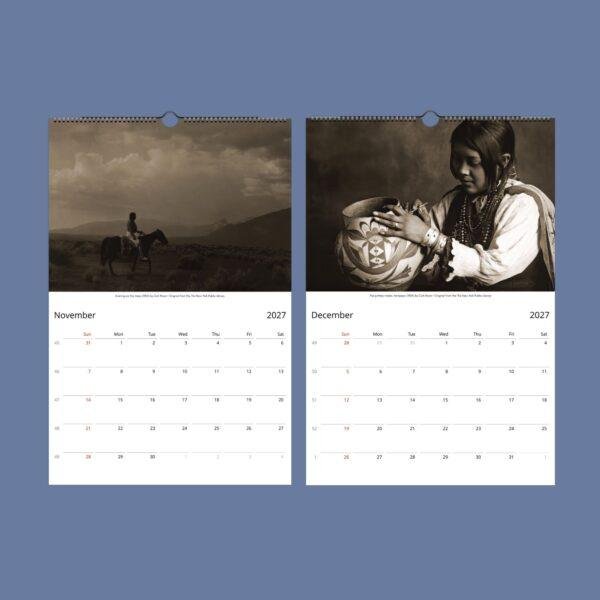 Travel Calendar - Native Americans, USA photographer, Carl Moon, Semi-Glossy Paper