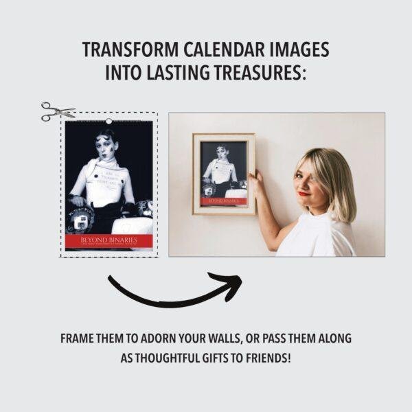 Claude Cahun Wall Calendar – Surrealist Self-Portraits, LGBTQ+, Semi-Glossy Paper