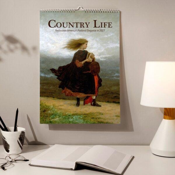 Country Life Wall Calendar – American Famous Paintings, Classic Artwork, Semi-Glossy Paper