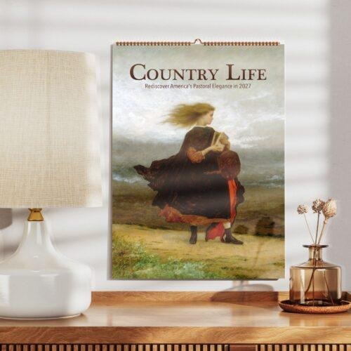 Country Life Wall Calendar – American Famous Paintings, Classic Artwork, Semi-Glossy Paper
