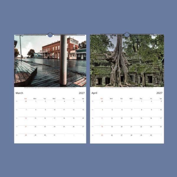 Forgotten Places Wall Calendar