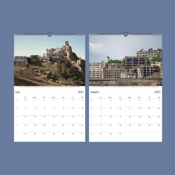 Forgotten Places Wall Calendar