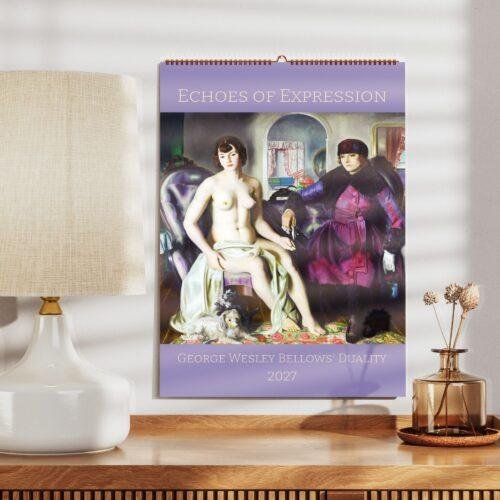 George Bellows Wall Calendar – Vintage Boxing, NYC Paintings, Semi-Glossy Paper