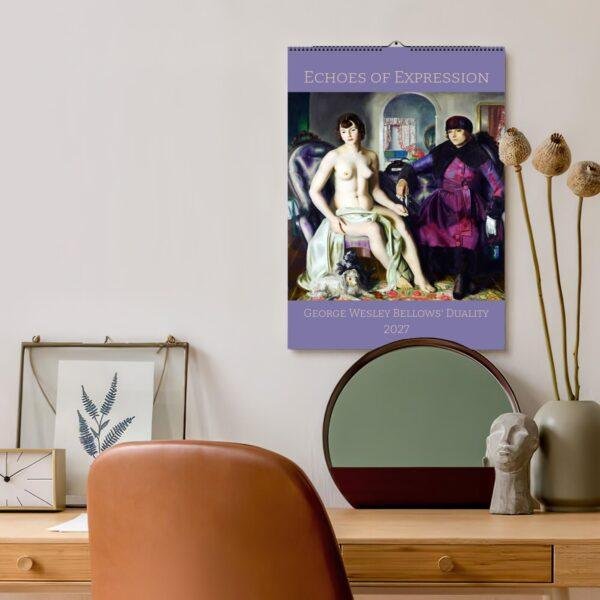George Bellows Wall Calendar – Vintage Boxing, NYC Paintings, Semi-Glossy Paper