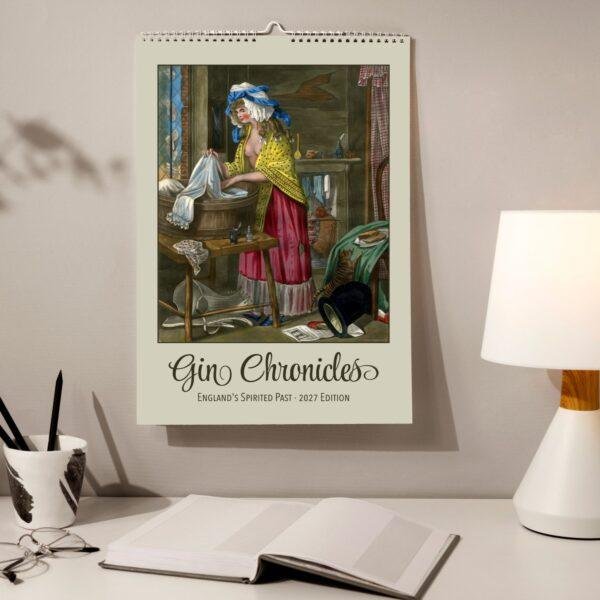 Gin Calendar – British History Wall Art, Drinking Games, Thoughtful Gifts Men, Semi-Glossy Paper