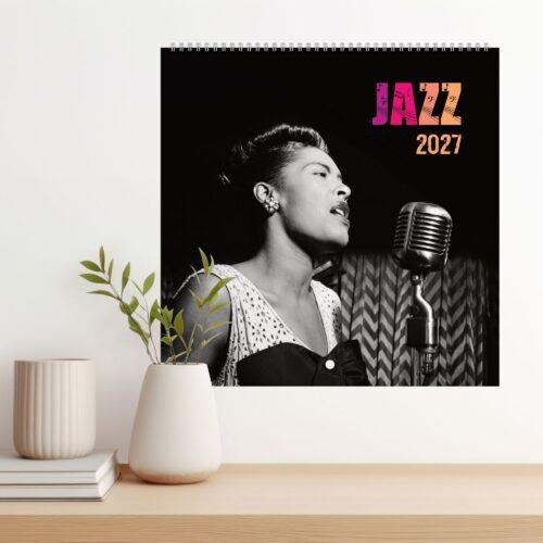 Jazz Calendar: Music Legend Monthly Planner, Billie Holiday Cover, Semi‑Glossy Paper