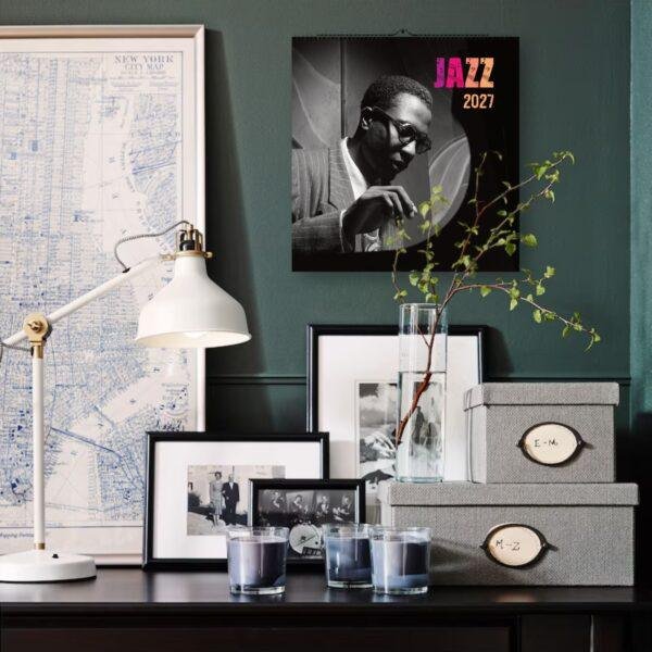 Jazz Calendar: Music Legend Monthly Planner, Thelonious Monk Cover, Semi‑Glossy Paper