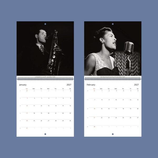 Jazz Calendar: Music Legend Monthly Planner, Louis Armstrong Cover, Semi‑Glossy Paper