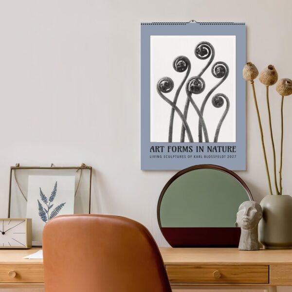 Karl Blossfeldt Wall Calendar – Art Forms in Nature, Botanical Print, Semi-Glossy Paper