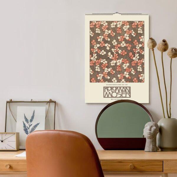 Koloman Moser Wall Calendar – Vienna Secession, Wiener Werkstätte, Semi-Glossy Paper