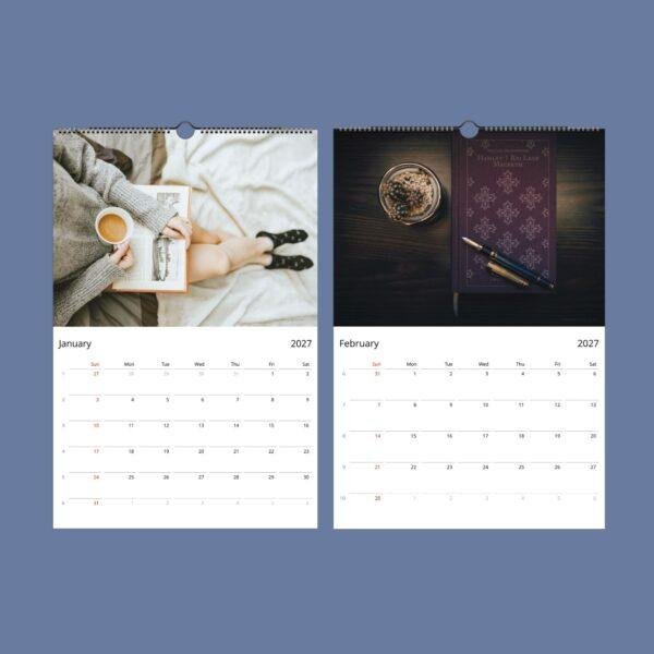 Book Lover Calendar – Bookish Home Decor, Gift for A Reader, Semi-Glossy Paper