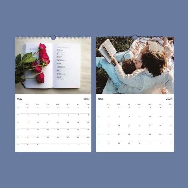 Book Lover Calendar – Bookish Home Decor, Gift for A Reader, Semi-Glossy Paper