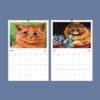 Louis Wain Cats Wall Calendar - English Artist, Vintage Feline Art, Semi-Glossy Paper