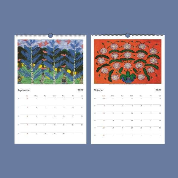 Maria Prymachenko Wall Calendar – Ukraine Artist, Primitive Painting, Semi-Glossy Paper