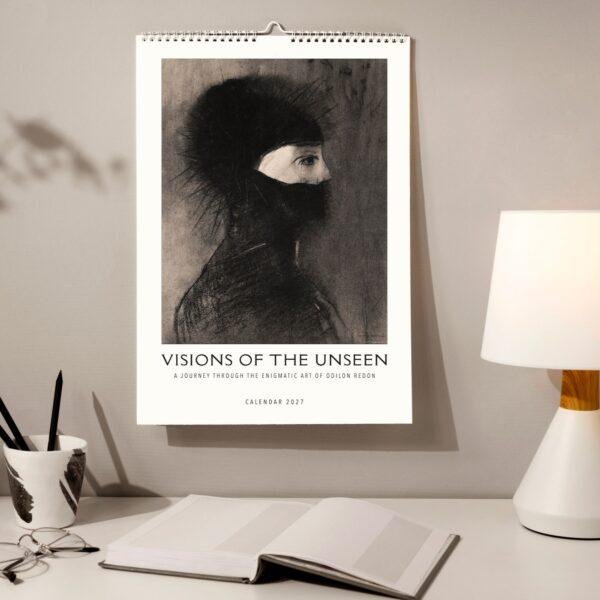 Odilon Redon Wall Calendar – French Artist, Surrealist Art, Gift For Creatives, Semi-Glossy Paper