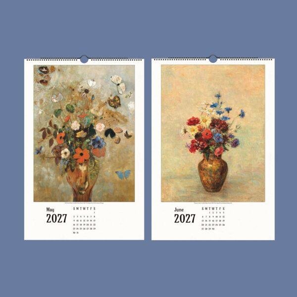 Odilon Redon Wall Calendar – French Artist, Surrealist Art, Gift For Creatives, Semi-Glossy Paper