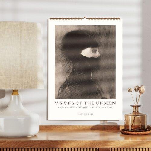 Odilon Redon Wall Calendar – French Artist, Surrealist Art, Gift For Creatives, Semi-Glossy Paper