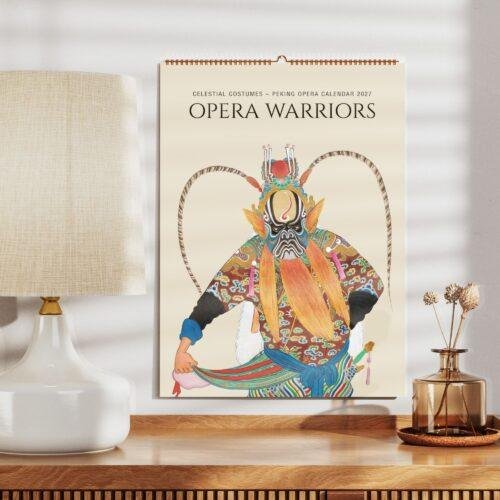 Peking Opera Wall Calendar – Chinese Folklore, Qing Dynasty, Semi-Glossy Paper
