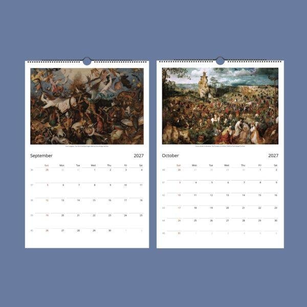 Pieter Bruegel's World Wall Calendar - 16th Century, Renaissance Art, Semi-Glossy Paper