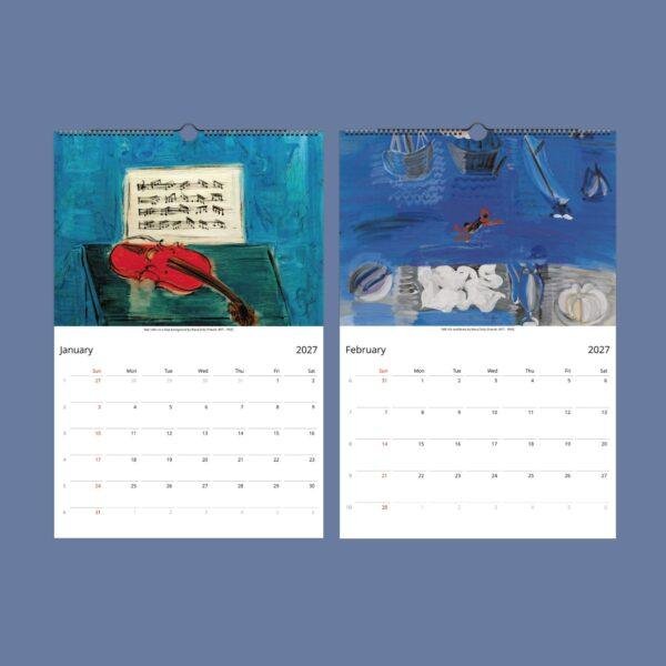 Raoul Dufy Wall Calendar – French Artist,  Art Of Fauvism, Decorative Style, Semi-Glossy Paper