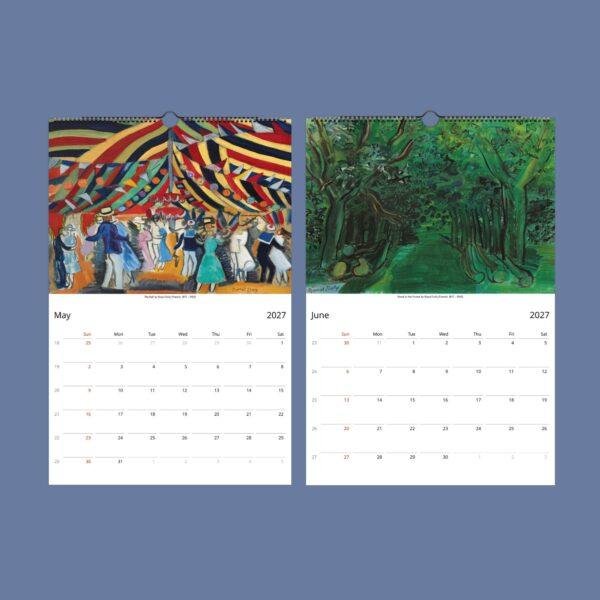 Raoul Dufy Wall Calendar – French Artist,  Art Of Fauvism, Decorative Style, Semi-Glossy Paper