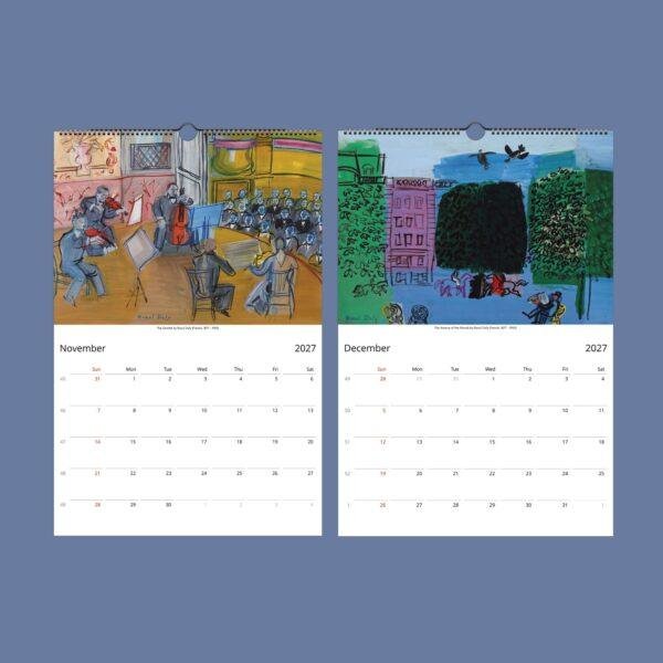 Raoul Dufy Wall Calendar – French Artist,  Art Of Fauvism, Decorative Style, Semi-Glossy Paper