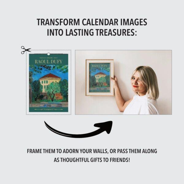 Raoul Dufy Wall Calendar – French Artist,  Art Of Fauvism, Decorative Style, Semi-Glossy Paper