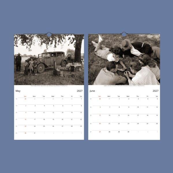 Russell Lee Art Calendar – US Doc Photographer, Street Photography, Semi-Glossy Paper